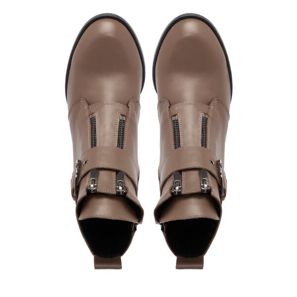 Vizon Deri Kadın Bot - K25K1BT68261-A44 - 5