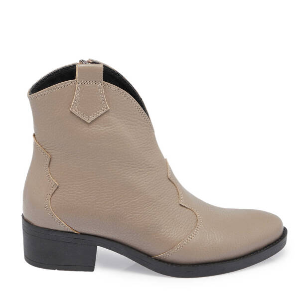 Vizon Deri Kadın Casual Bot - K24K1BT67750-A44 - Tergan