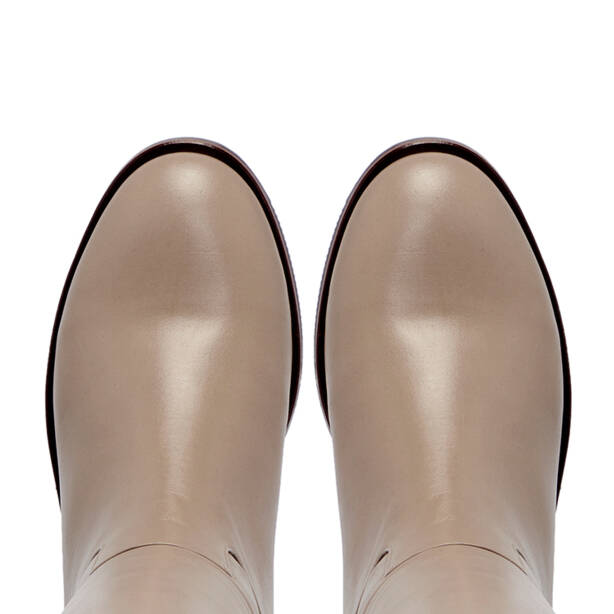 Vizon Deri Kadın Çizme - K25K1CM68149-A44 - 5