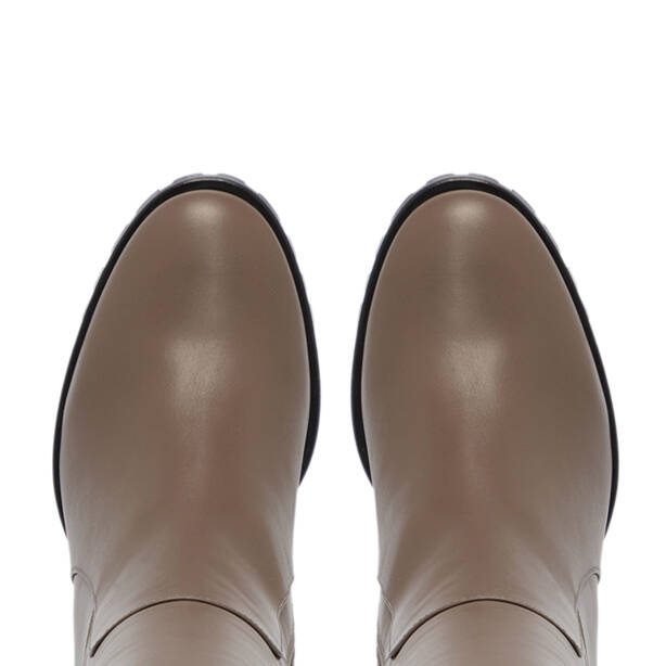 Vizon Deri Kadın Çizme - K25K1CM68257-A44 - 5