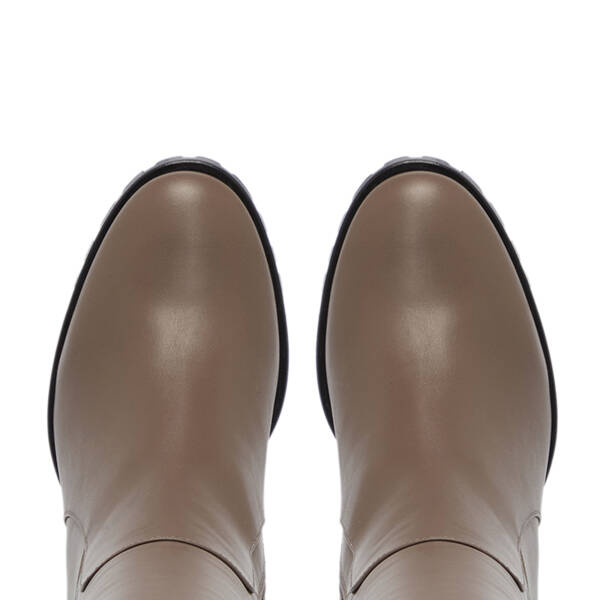 Vizon Deri Kadın Çizme - K25K1CM68257-A44 - 5