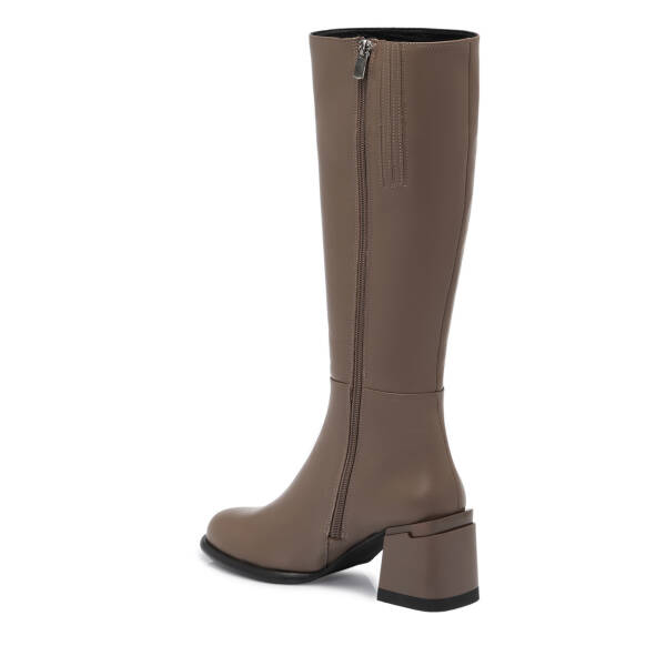 Vizon Deri Kadın Çizme - K25K1CM68258-A44 - 2