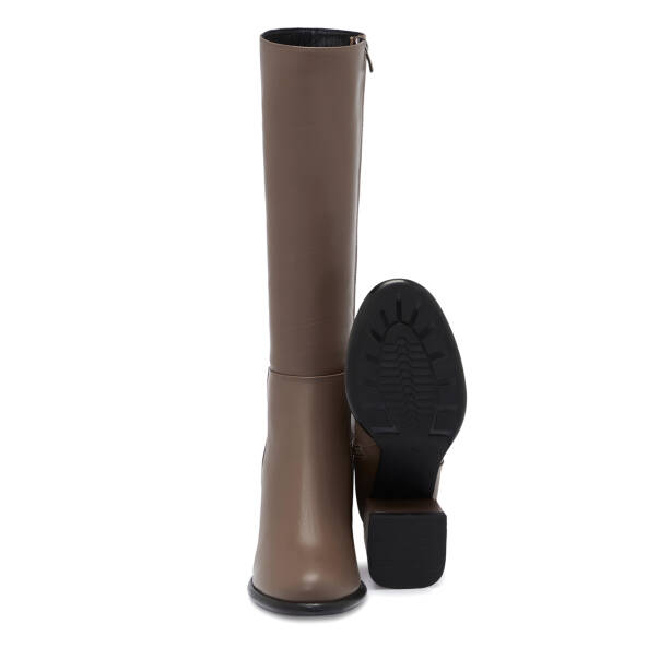 Vizon Deri Kadın Çizme - K25K1CM68258-A44 - 4
