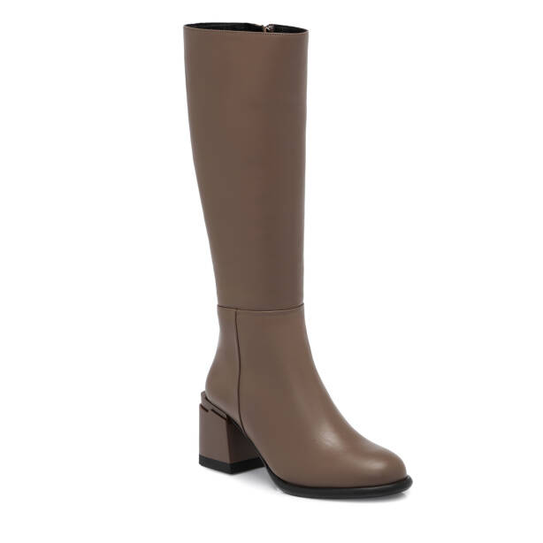 Vizon Hakiki Deri Kadın Çizme - K25K1CM68258-A44 - 2