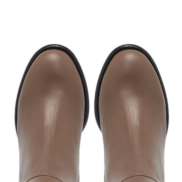Vizon Hakiki Deri Kadın Çizme - K25K1CM68258-A44 - 5