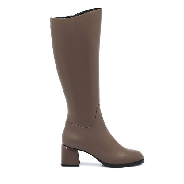Vizon Deri Kadın Çizme - K25K1CM68262-A44 - 3