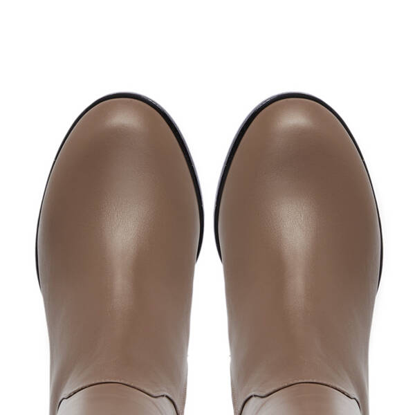 Vizon Deri Kadın Çizme - K25K1CM68262-A44 - 5