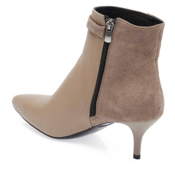 Vizon Hakiki Deri Kadın Klasik Bot - K23K1BT66936-A44 - 3