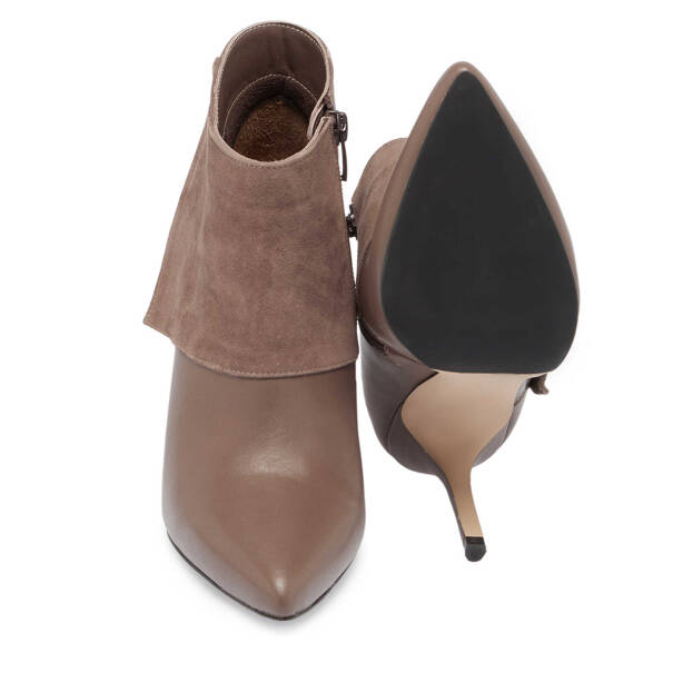 Vizon Hakiki Deri Kadın Klasik Bot - K23K1BT67061-F50 - 4