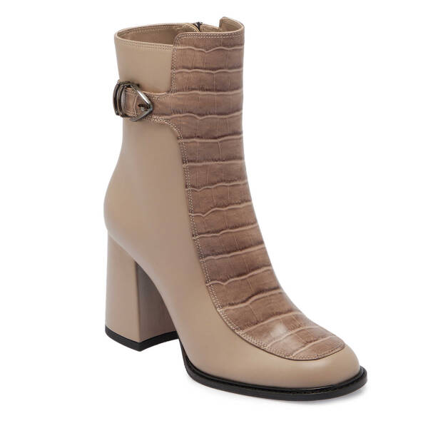 Vizon Hakiki Deri Kadın Klasik Bot - K24K1BT67709-N98 - 1