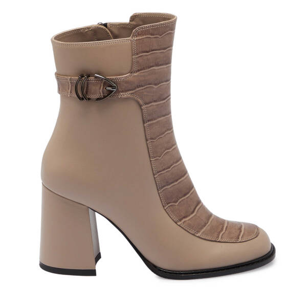 Vizon Hakiki Deri Kadın Klasik Bot - K24K1BT67709-N98 - 3