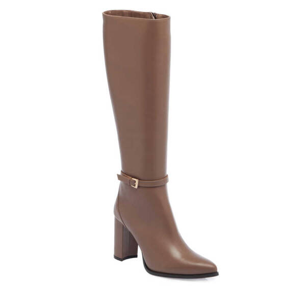 Vizon Hakiki Deri Kadın Klasik Çizme - K23K1CM67062-S08 - 2