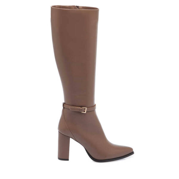 Vizon Hakiki Deri Kadın Klasik Çizme - K23K1CM67062-S08 - 1