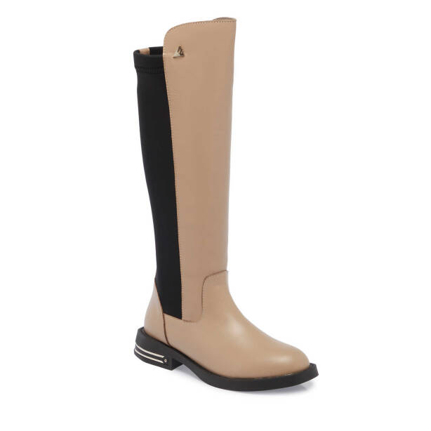 Vizon Deri Kadın Klasik Çizme - K24K1CM67660-A44 - 1