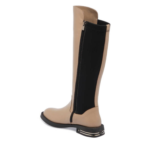 Vizon Deri Kadın Klasik Çizme - K24K1CM67660-A44 - 2