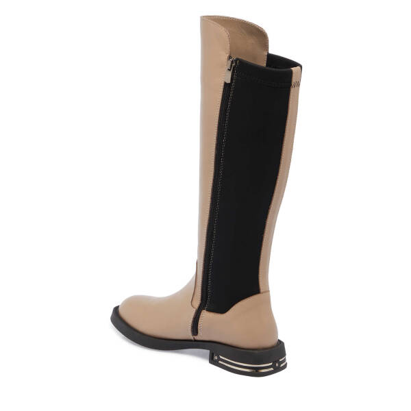 Vizon Deri Kadın Klasik Çizme - K24K1CM67660-A44 - 2