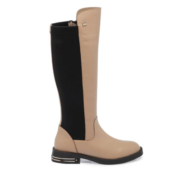Vizon Deri Kadın Klasik Çizme - K24K1CM67660-A44 - 3