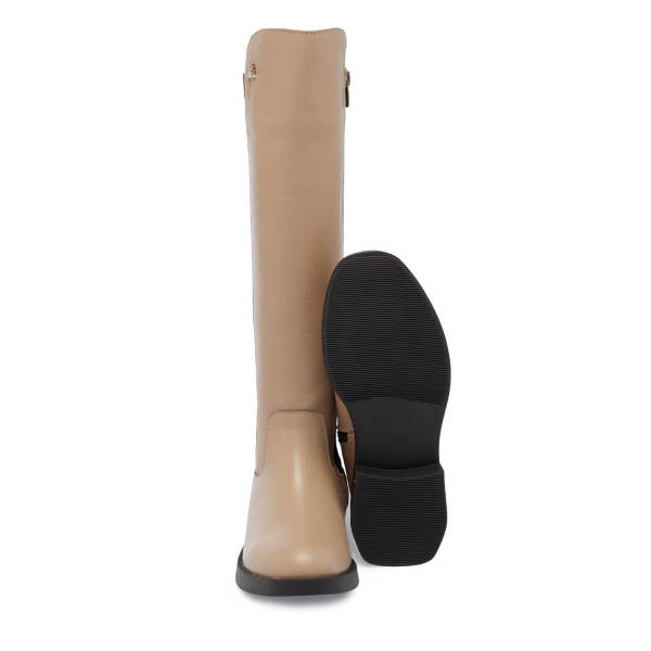 Vizon Deri Kadın Klasik Çizme - K24K1CM67660-A44 - 4