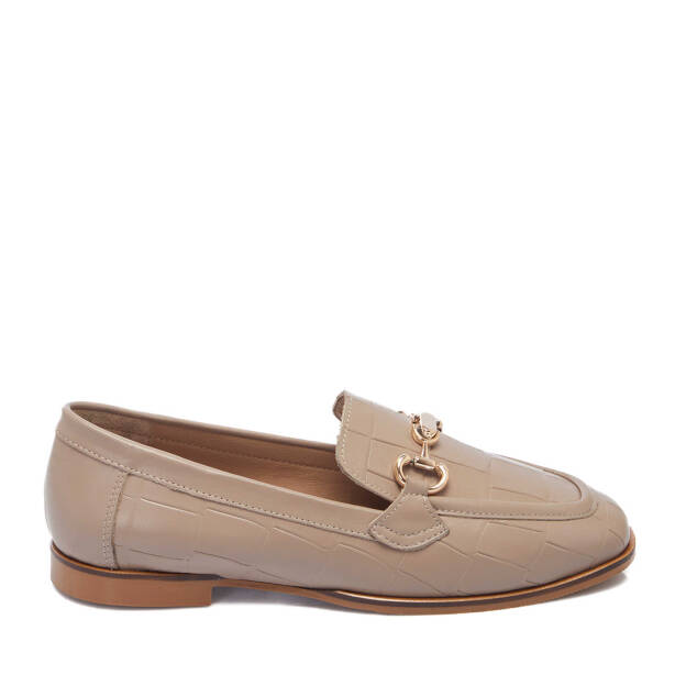 Vizon Hakiki Deri Kadın Loafer - K25I1AY68041-A44 - 1