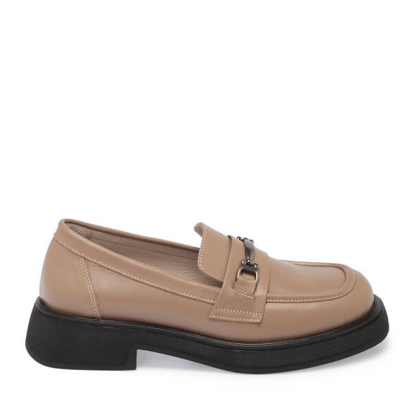 Vizon Deri Kadın Loafer - K25S1AY68178-A44 - 3
