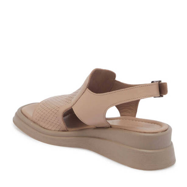 Vizon Hakiki Deri Kadın Sandalet - K24Y1SN67129-N2P - 3