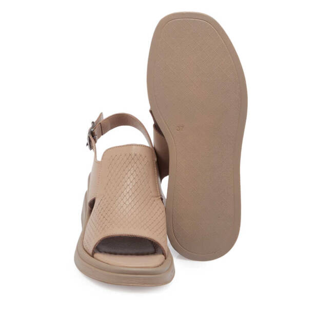 Vizon Hakiki Deri Kadın Sandalet - K24Y1SN67129-N2P - 4