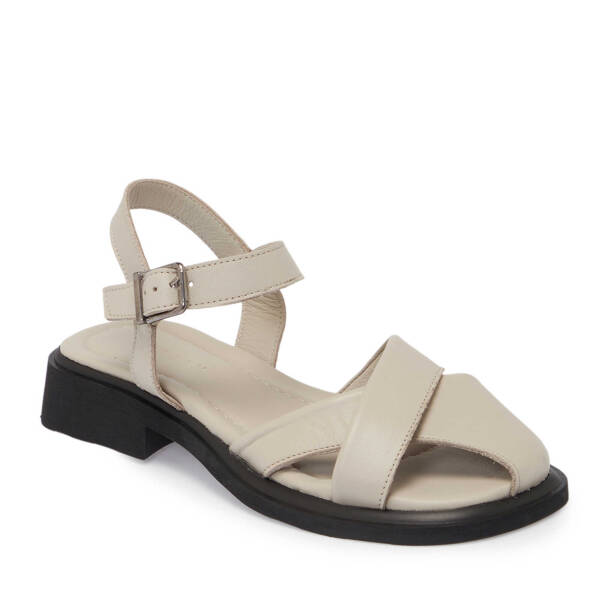 Vizon Hakiki Deri Kadın Sandalet - K25Y1SN67977-A44 - 2