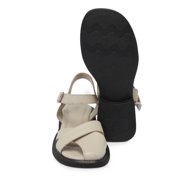 Vizon Hakiki Deri Kadın Sandalet - K25Y1SN67977-A44 - 4