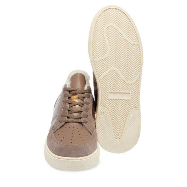 Vizon Hakiki Deri Kadın Sneaker - K23S1AY66902-U0N - 4