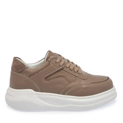 Vizon Deri Kadın Sneaker - K24I1AY67491-A44 - 3