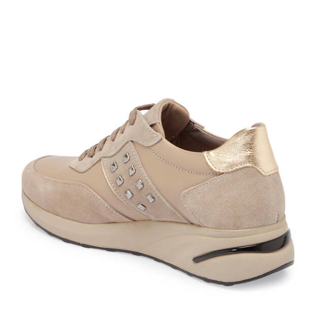 Vizon Deri Kadın Sneaker - K24S1AY67721-A44 - 2