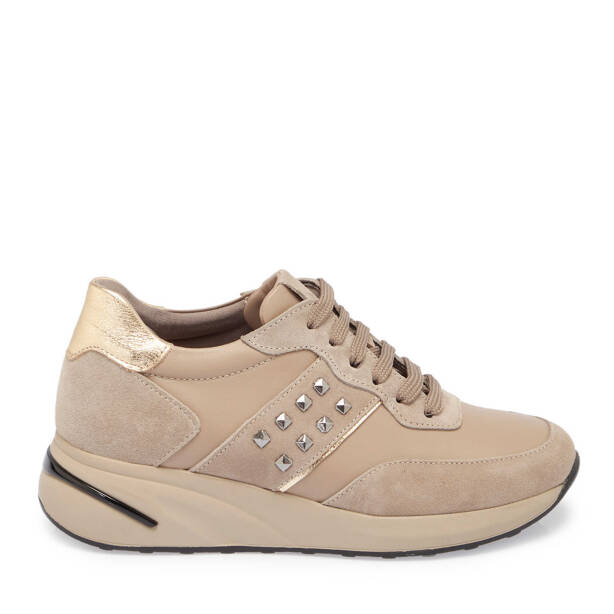 Vizon Deri Kadın Sneaker - K24S1AY67721-A44 - 3