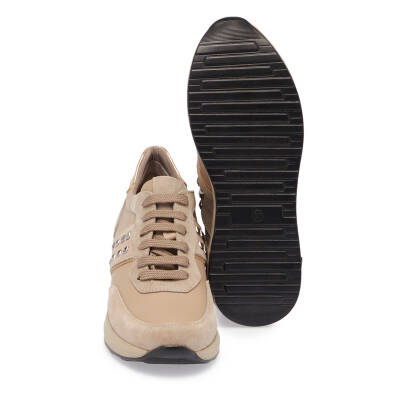  Vizon Deri Kadın Sneaker - K24S1AY67721-A44 - 4