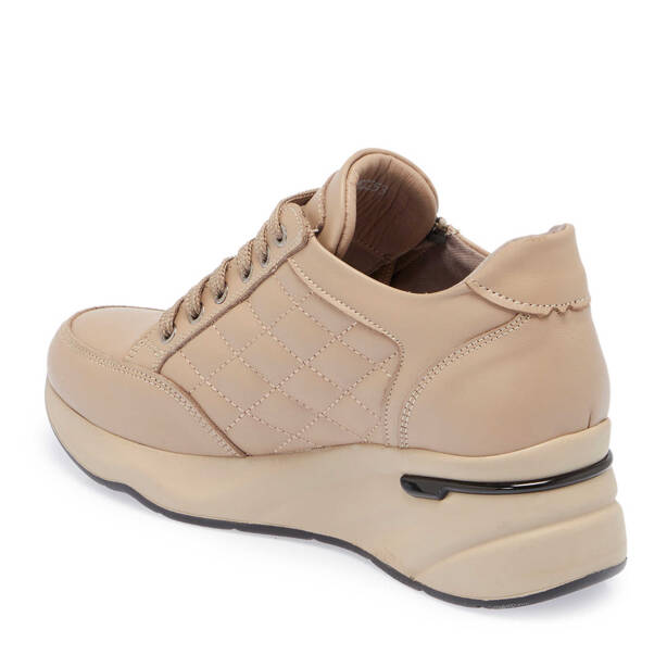 Vizon Deri Kadın Sneaker - K24S1AY67723-A44 - 2