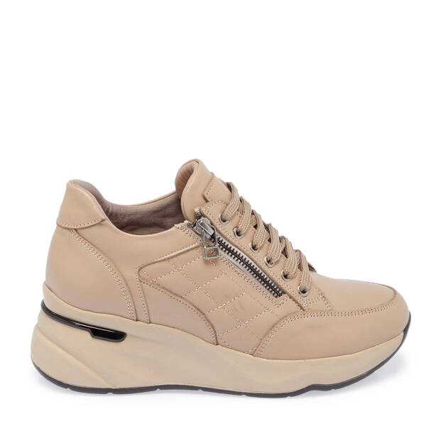 Vizon Deri Kadın Sneaker - K24S1AY67723-A44 - 3