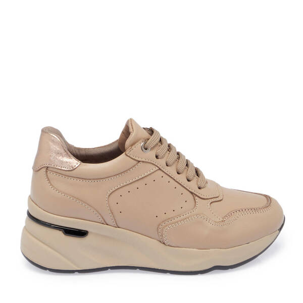 Vizon Hakiki Deri Kadın Sneaker - K24S1AY67724-A44 - 1