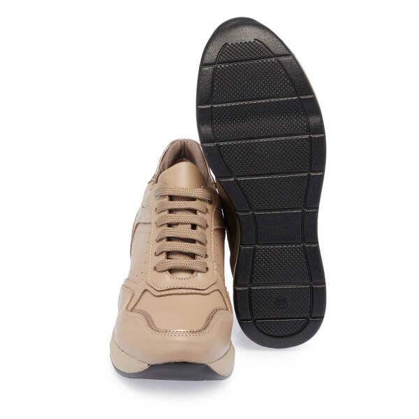 Vizon Hakiki Deri Kadın Sneaker - K24S1AY67724-A44 - 4