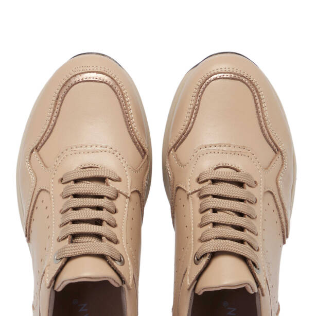 Vizon Hakiki Deri Kadın Sneaker - K24S1AY67724-A44 - 5
