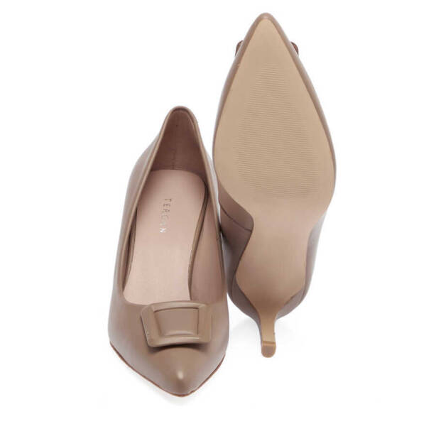Vizon Hakiki Deri Kadın Stiletto - K24I1AY67472-A44 - 4