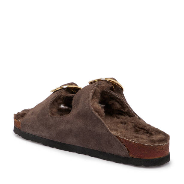 Vizon Hakiki Deri Kadın Terlik - K25S1TR68375-A02 - 2