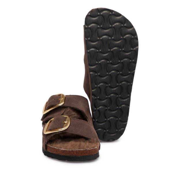 Vizon Hakiki Deri Kadın Terlik - K25S1TR68375-A02 - 4