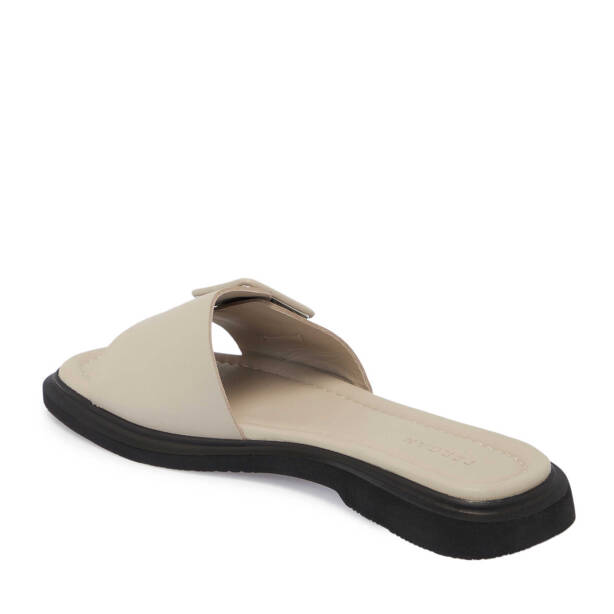 Vizon Deri Kadın Terlik - K25Y1TR67975-A44 - Tergan