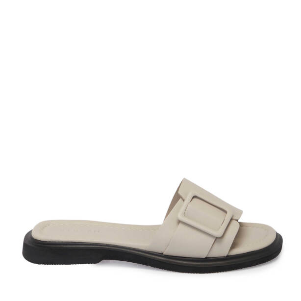 Vizon Deri Kadın Terlik - K25Y1TR67975-A44 - Tergan