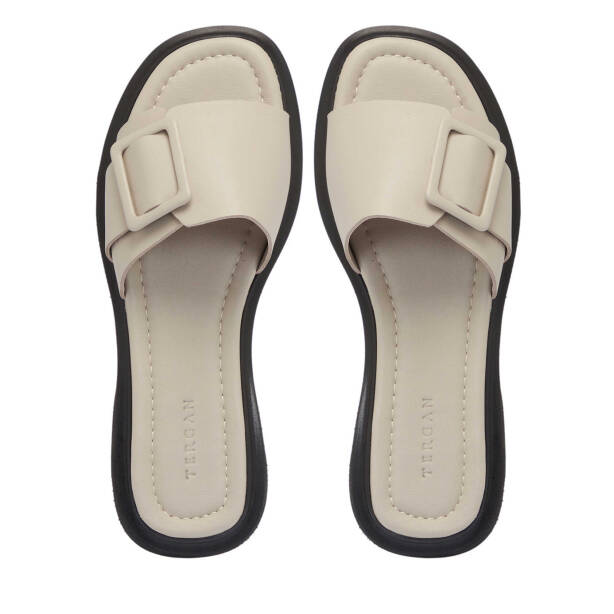 Vizon Deri Kadın Terlik - K25Y1TR67975-A44 - Tergan