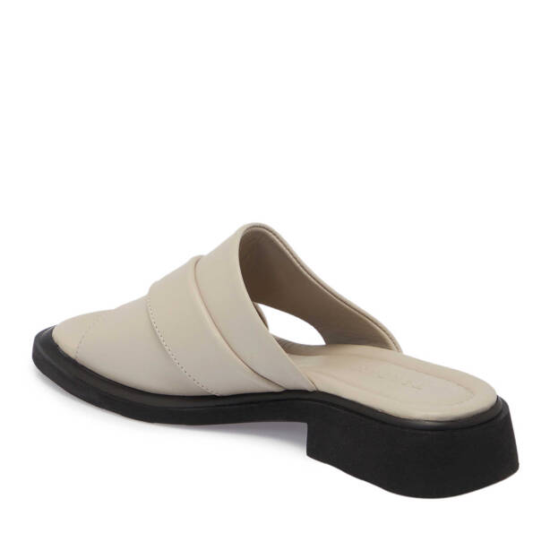 Vizon Hakiki Deri Kadın Terlik - K25Y1TR67978-A44 - 3