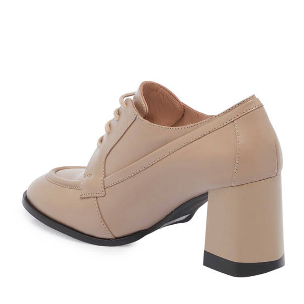 Vizon Deri Kadın Topuklu Ayakkabı - K23S1AY66873-A44 - 2