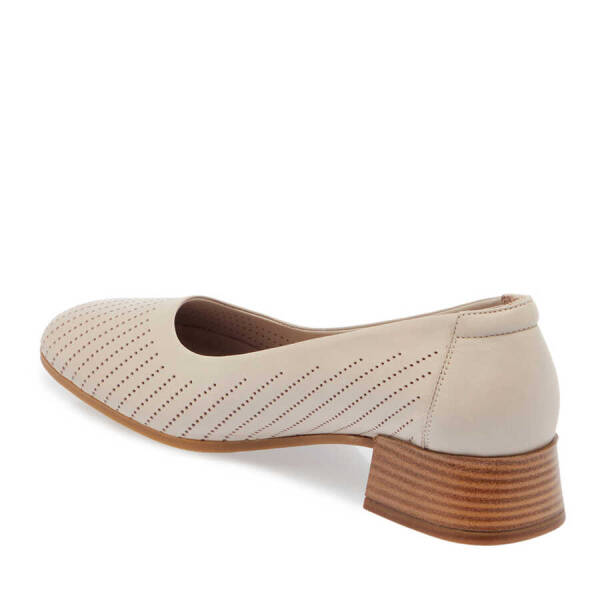 Vizon Deri Kadın Topuklu Ayakkabı - K24I1AY67107-A44 - 2