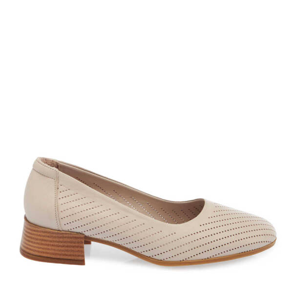 Vizon Deri Kadın Topuklu Ayakkabı - K24I1AY67107-A44 - 3