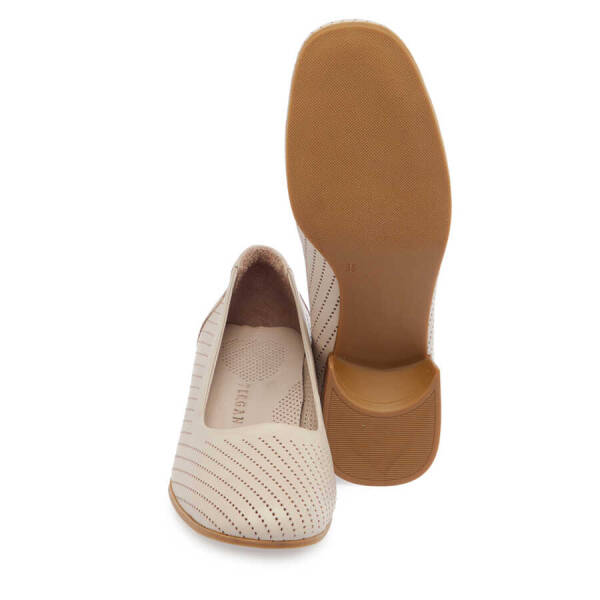 Vizon Deri Kadın Topuklu Ayakkabı - K24I1AY67107-A44 - 4