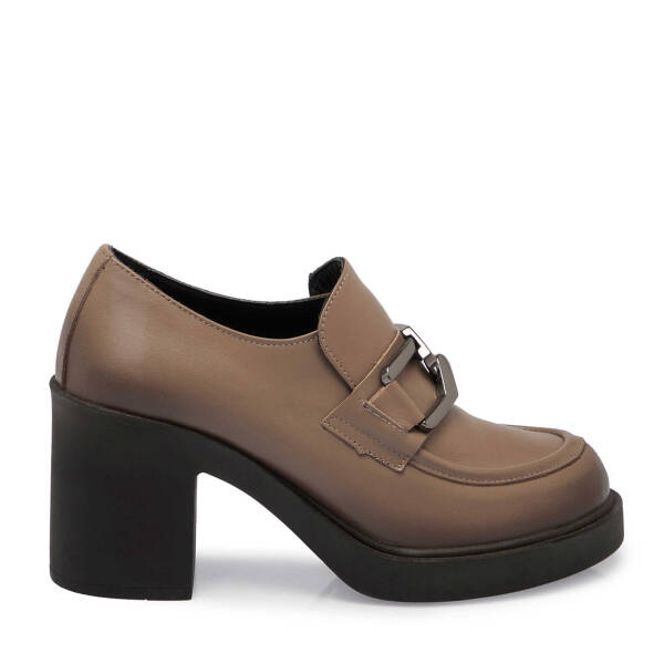 Vizon Deri Kadın Topuklu Ayakkabı - K24S1AY67507-A44 - 3